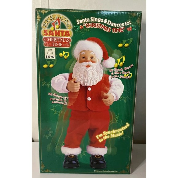 Vintage Animated Dancing Singing Santa 1999 Santa Musical Christmas Tested Works - Picture 1 of 11